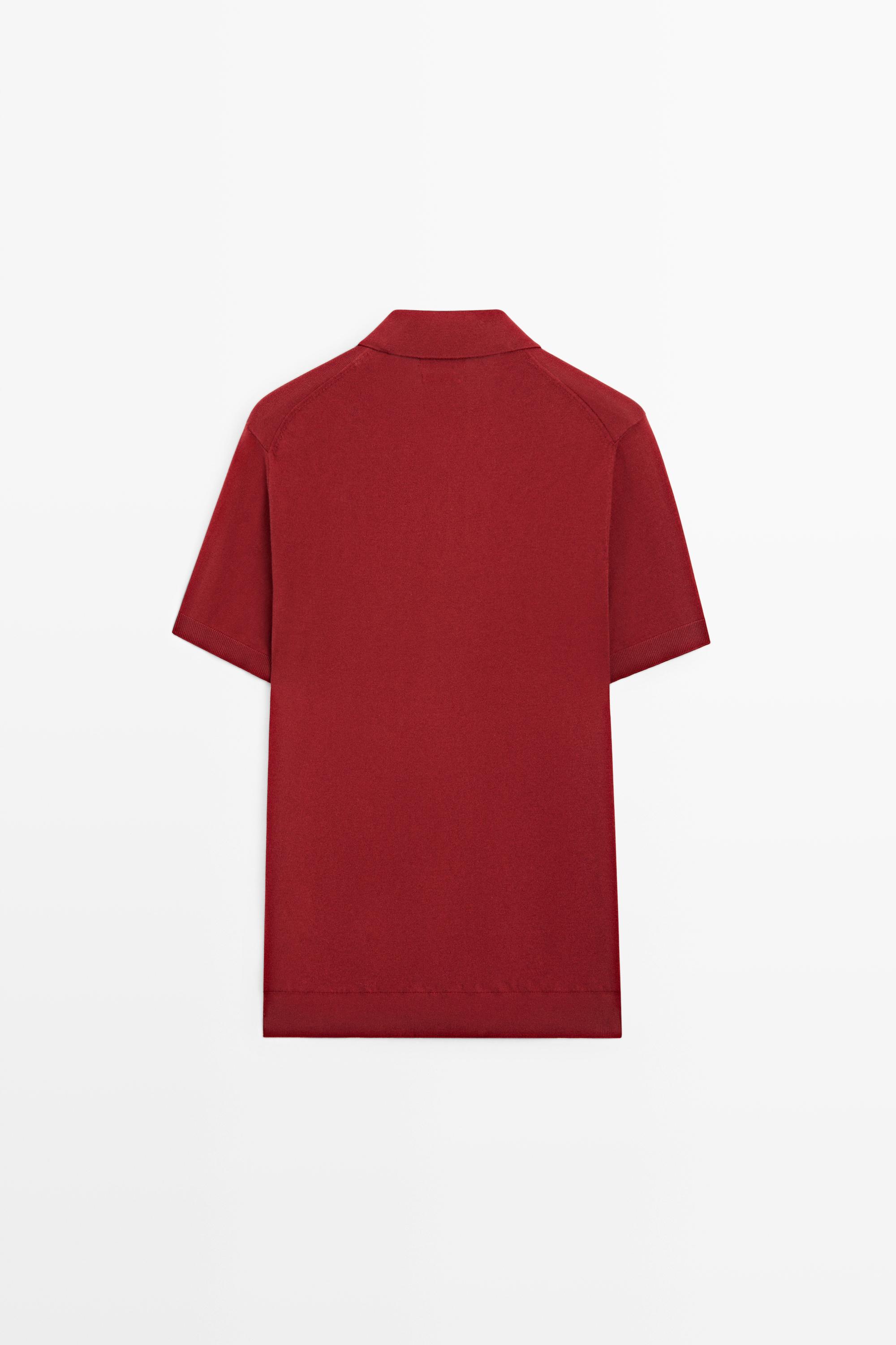 100% cotton knit short sleeve polo shirt