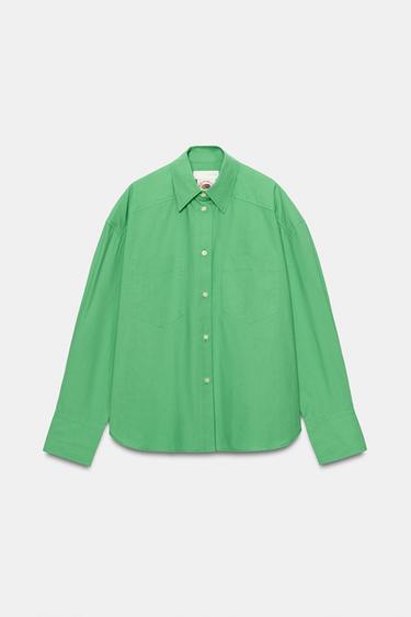 FRUIT OF THE LOOM™ POCKET SHIRT — Apple green 2