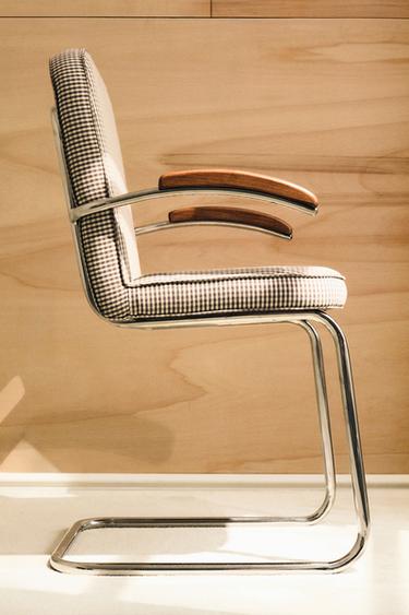Zara CHILDREN'S VINTAGE CHROME CHAIR - Brown