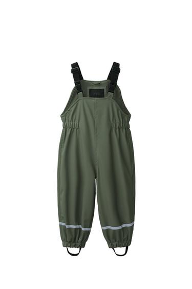 POGUMOVANÉ KALHOTY S LACLEM WATER-RESISTANT - Zelená od Zara