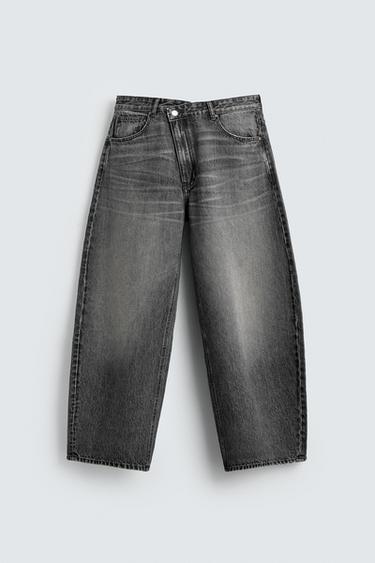 BALLOON FIT JEANS - Grey by Zara
