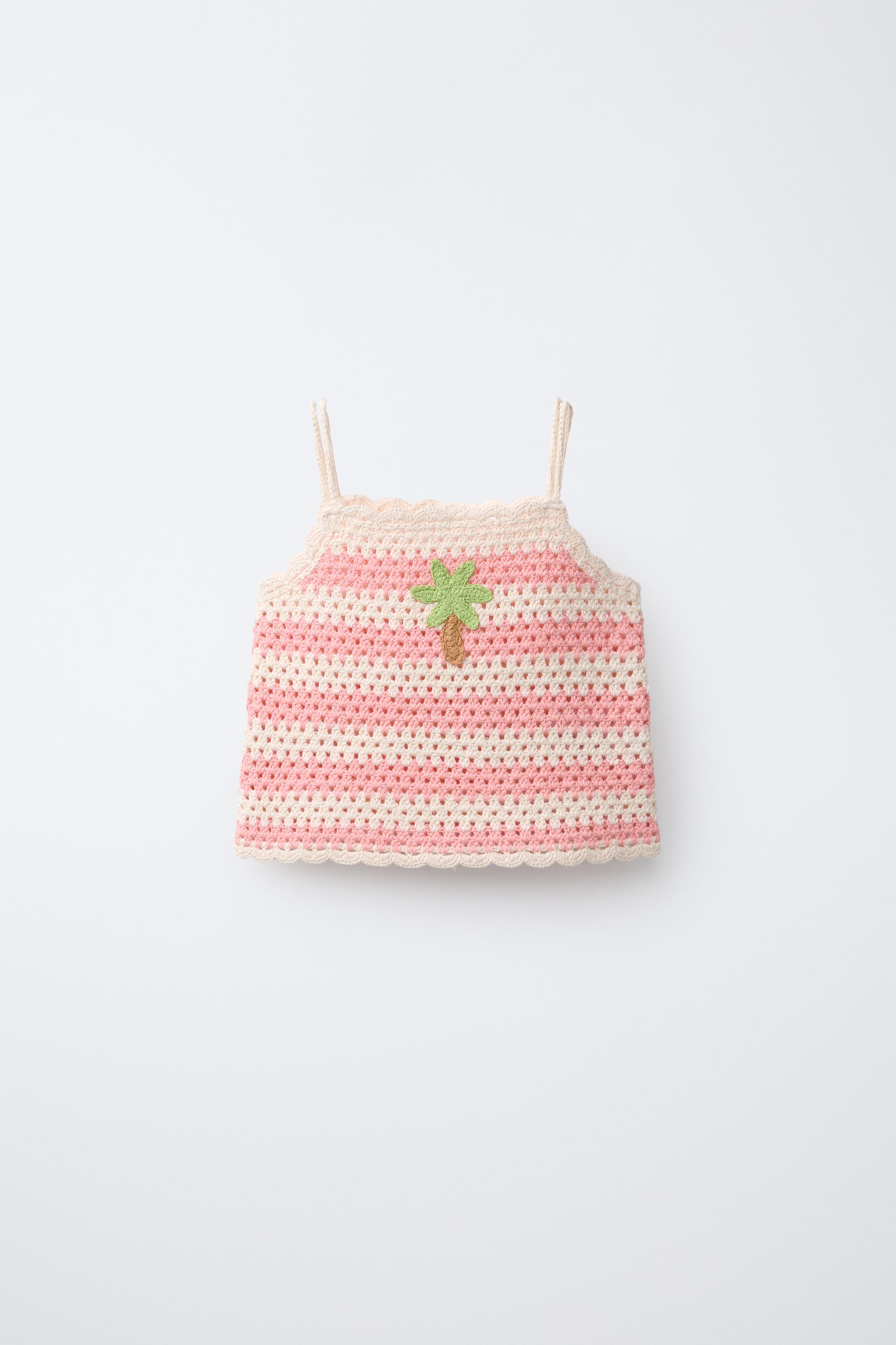 TOP EN CROCHET À RAYURES
