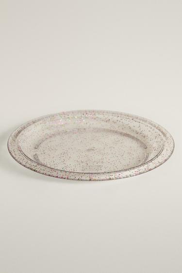 KIDS’ GLITTER TRITAN™ PLATE — Transparent 2