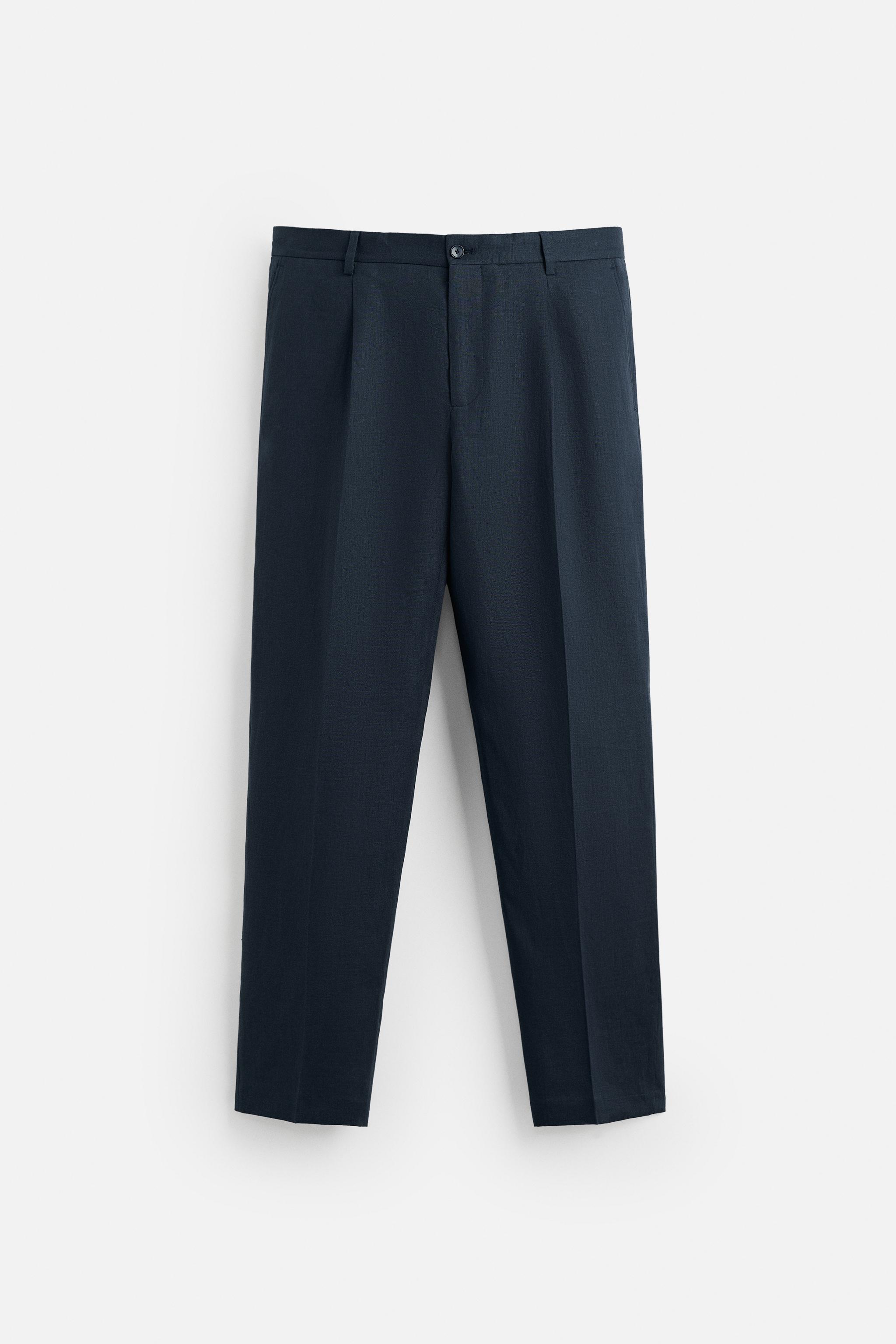 【ZARA】リネン100% スーツパンツ 4410/401/401 SUIT PANTS IN 100% LINEN - Light beige | ZARA United States