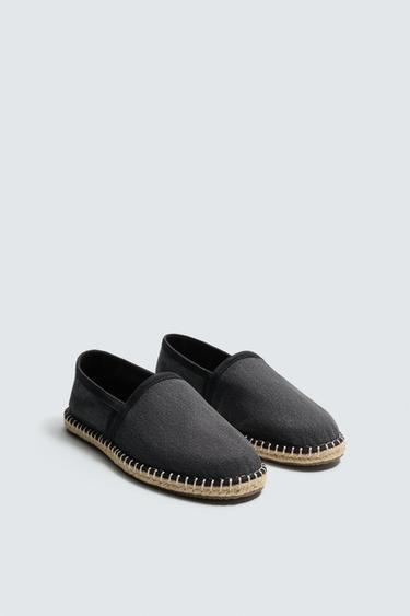 ЭСПАДРИЛЬИ ИЗ ТКАНИ — Синий от Zara