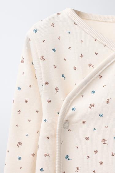 LOT BODY ET LEGGING À FLEURS - Écru de Zara - Image 2