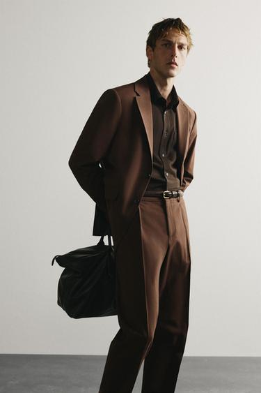 Zara SAKO REGULAR FIT – Smeđa