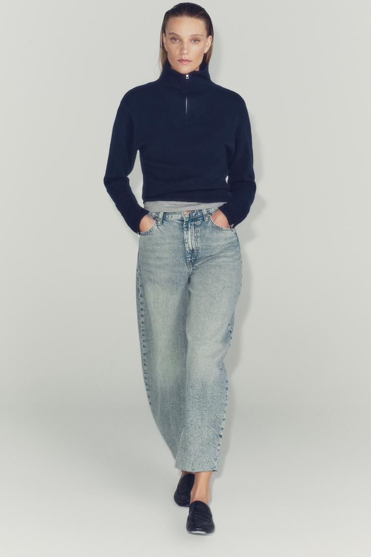 Jeans zw collection tapered tiro alto