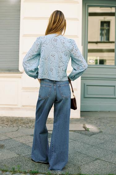 JEAN Z1975 WIDE LEG TAILLE HAUTE - Indigo de Zara - Image 3
