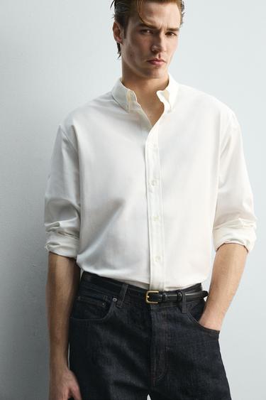 CHEMISE COUPE DÉCONTRACTÉE ÉDITION LIMITÉE - Blanc de Zara - Image 4