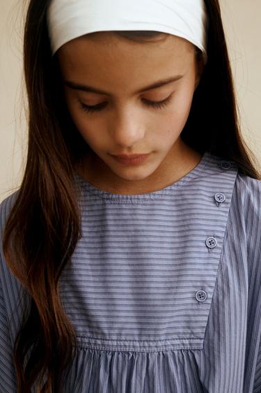 ROBE À RAYURES CREATED BY CARAMEL LONDON X ZARA - Bleuté de Zara - Image 6