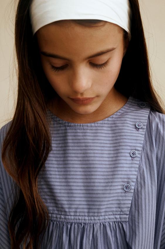 ROBE À RAYURES CREATED BY CARAMEL LONDON X ZARA - Bleuté de Zara - Image 6