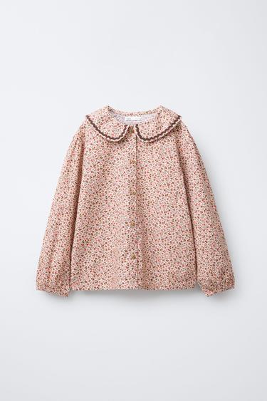 6-14 ANS/ PYJAMA FLEURS DENTELLE - Rose de Zara - Image 1