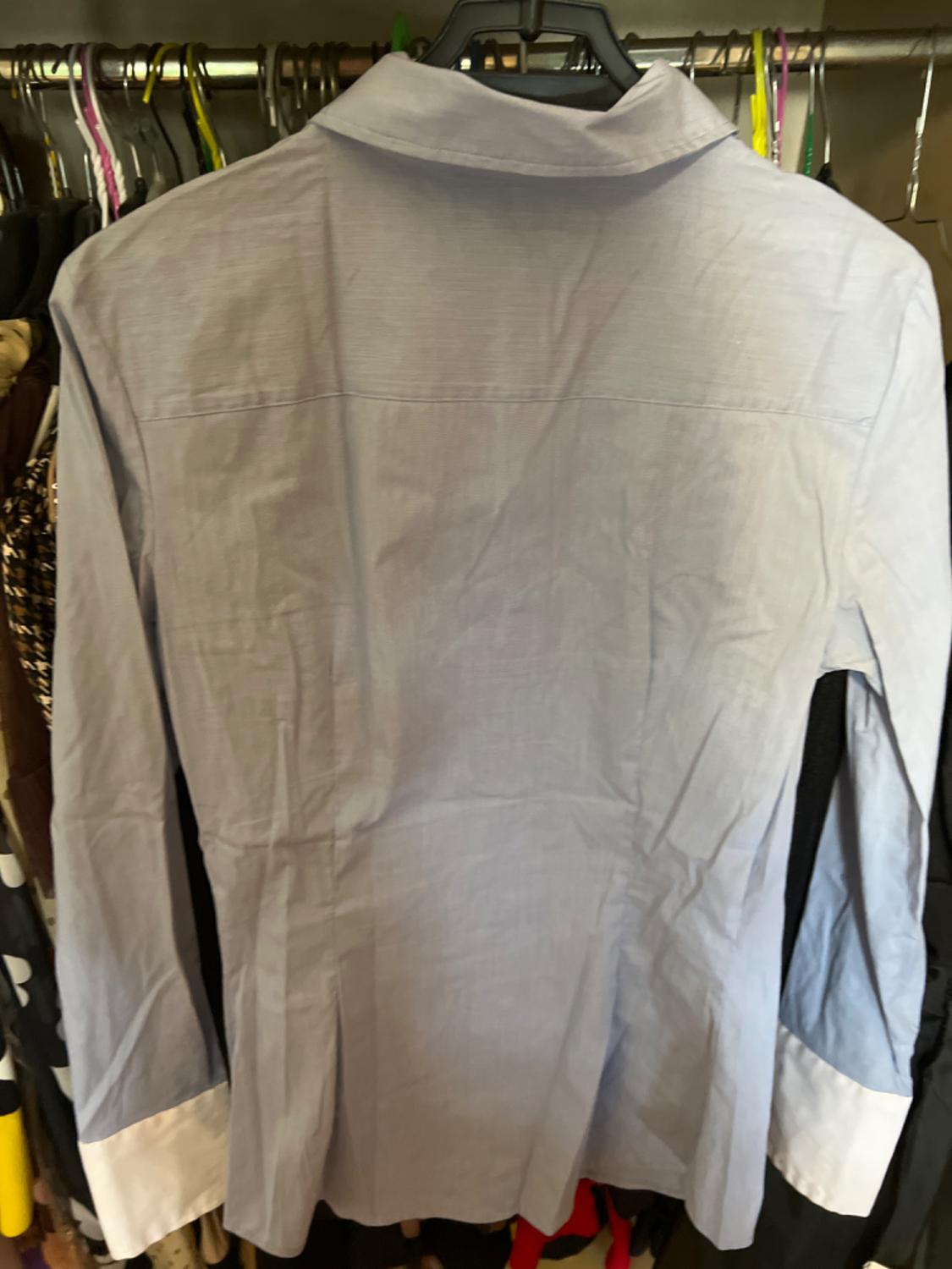 SHIRT WITH CONTRASTING CUFFS - Image 2