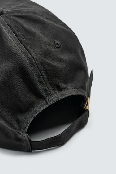 EMBROIDERED FLAT PEAK CAP - Brown by Zara - Image 6