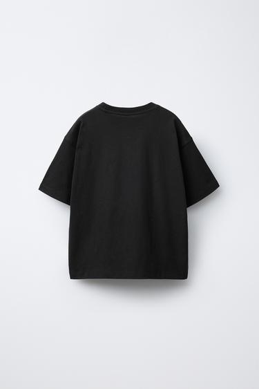T-SHIRT UNI MEDIUM WEIGHT - Noir de Zara - Image 1