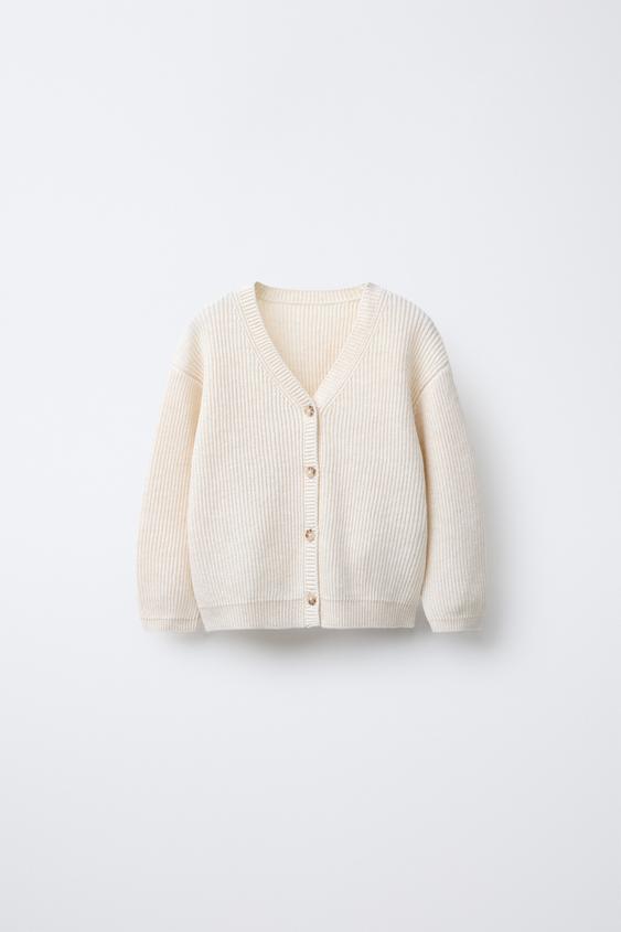 RIB KNIT CARDIGAN
