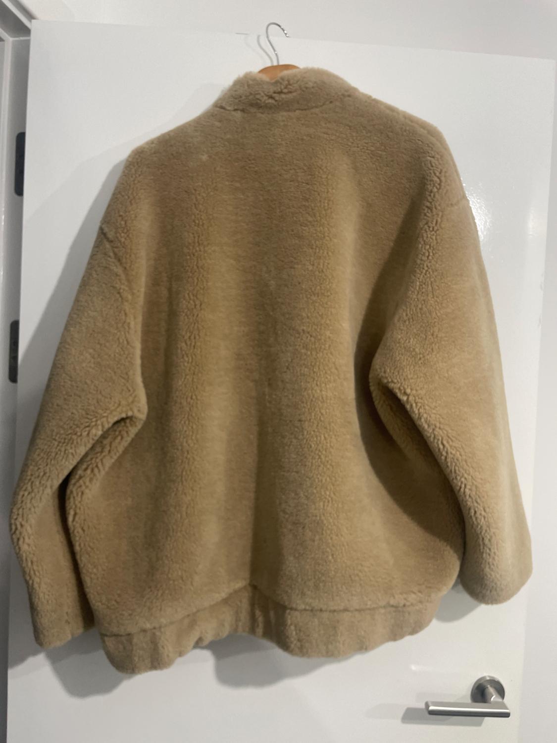 ZW COLLECTION FAUX SHEARLING BOMBER JACKET - Image 3