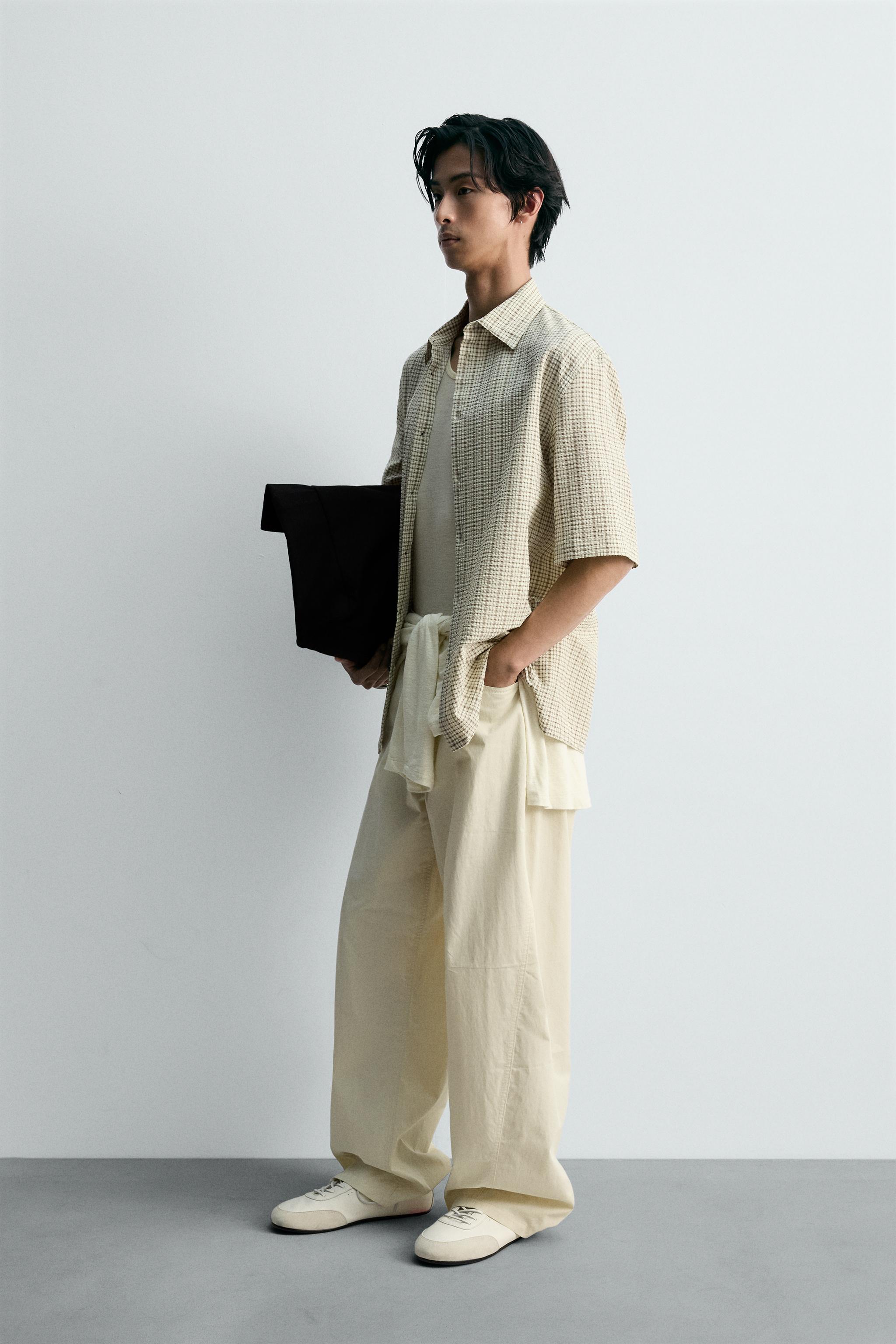 シアサッカープリント柄シャツ - 026 | ZARA Japan / 日本