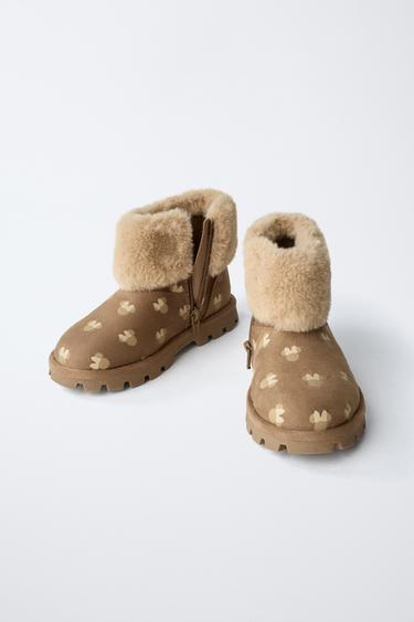 BOTTE EFFET FOURRURE MINNIE MOUSE © DISNEY - Marron sable de Zara - Image 2