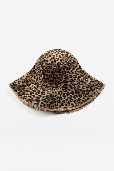 قبعة BUCKET بطبعة حيوانية منسولة - نمر الخاص بـ Zara