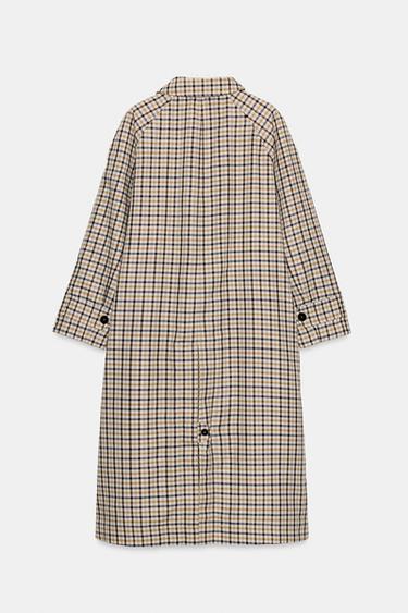 TRENCH À CARREAUX RÉVERSIBLE ZW COLLECTION - Beige-marron de Zara - Image 8