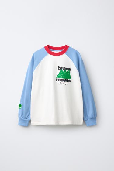 PLAYERA MANGA RANGLAN ESTAMPADO LUCAS BEAFORT - Multicolor de Zara