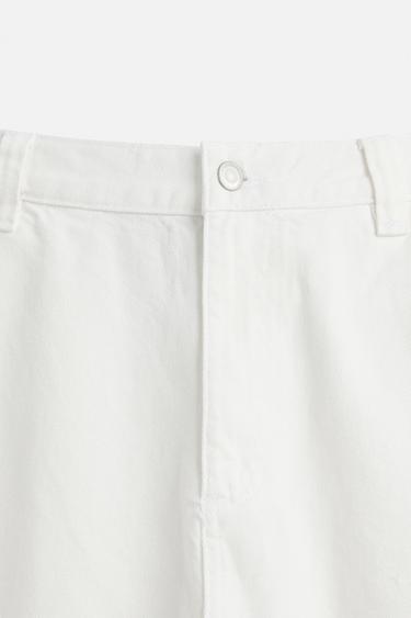 FADED CARPENTER POCKET TROUSERS - Oyster-white by Zara - Image 9