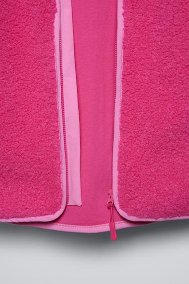 VESTE EFFET MOUTON DOUBLÉE SKI COLLECTION - Rose de Zara - Image 4