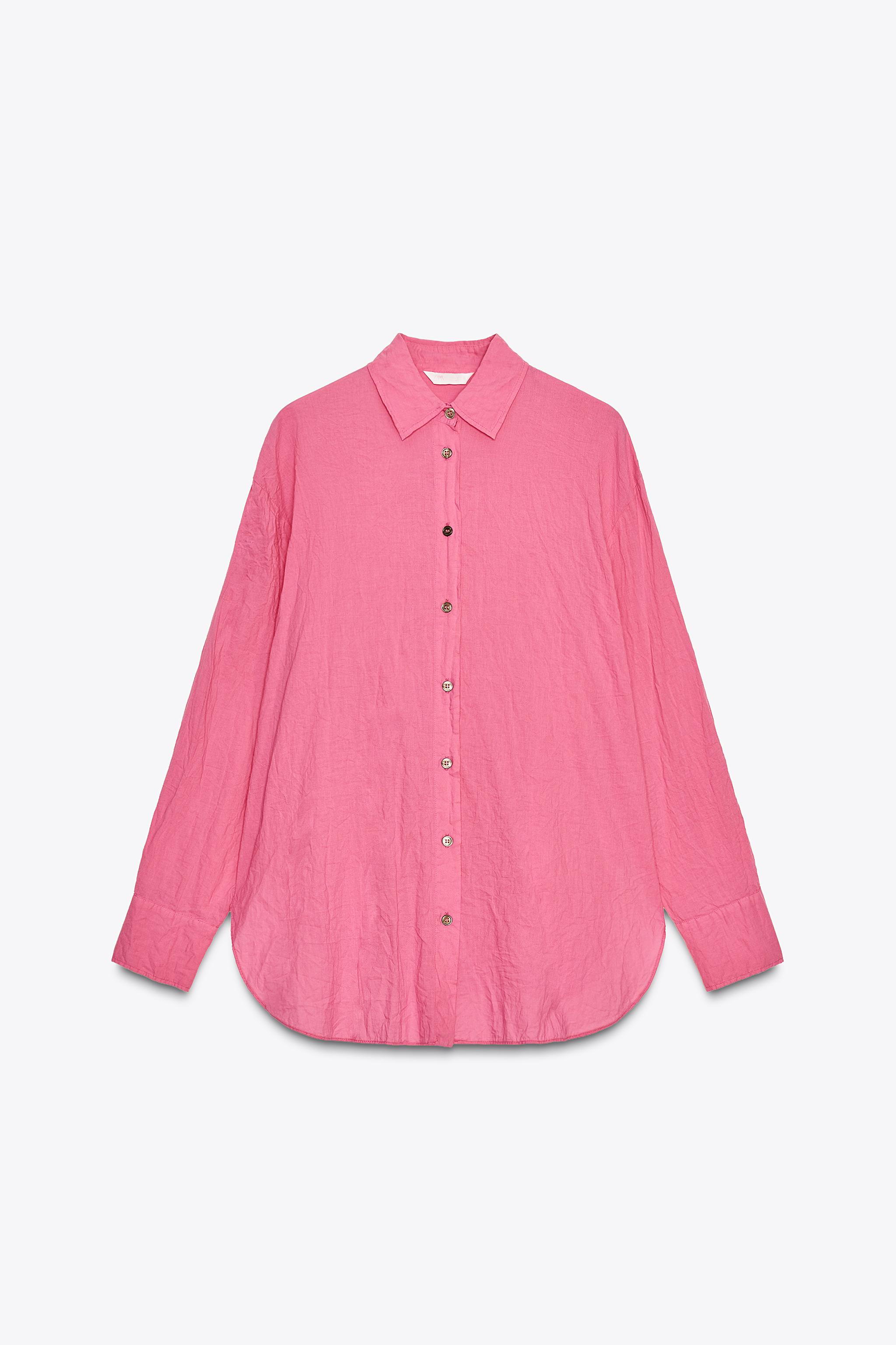 ZW COLLECTION WRINKLED BUTTON SHIRT