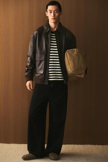 LIMITED EDITION LEATHER TRAVEL BAG - Brown by Zara