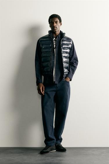 LIGHTWEIGHT WATER-REPELLENT PUFFER GILET - Navy blue by Zara - Image 0
