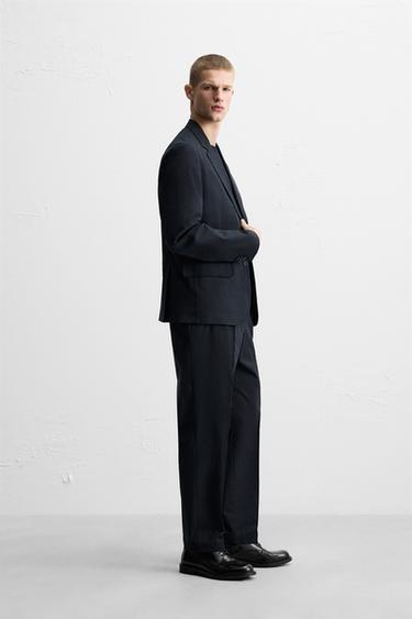 PANTALON DE COSTUME ÉDITION LIMITÉE - Bleu marine de Zara - Image 3