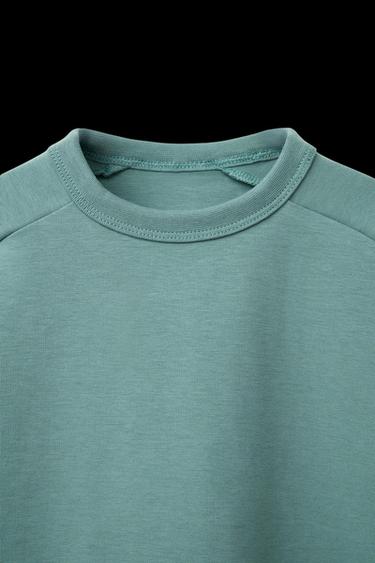 Zara LOGO ROMA STITCH T-SHIRT - Blue / Green