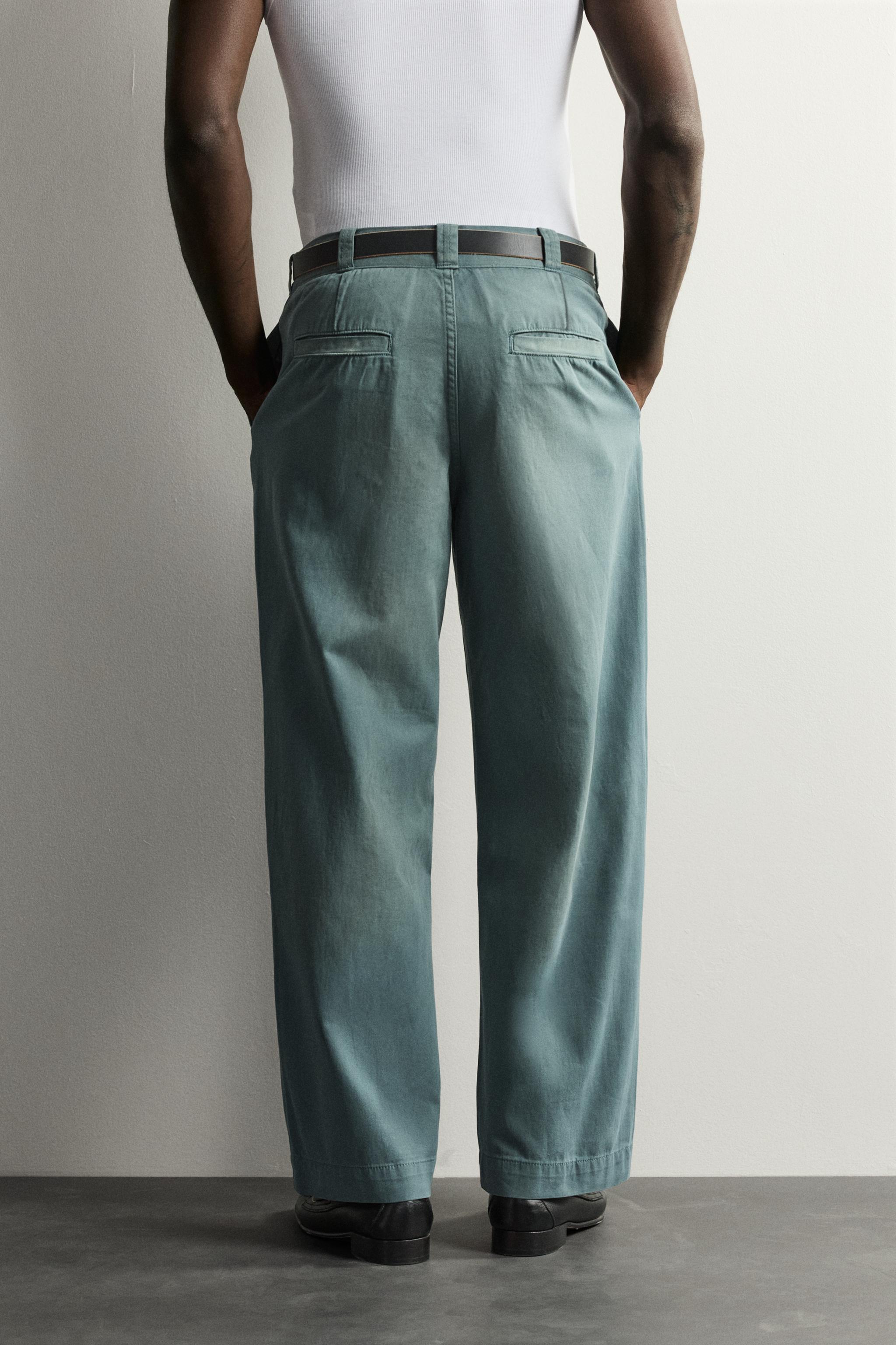 DENIM CHINO PANTS