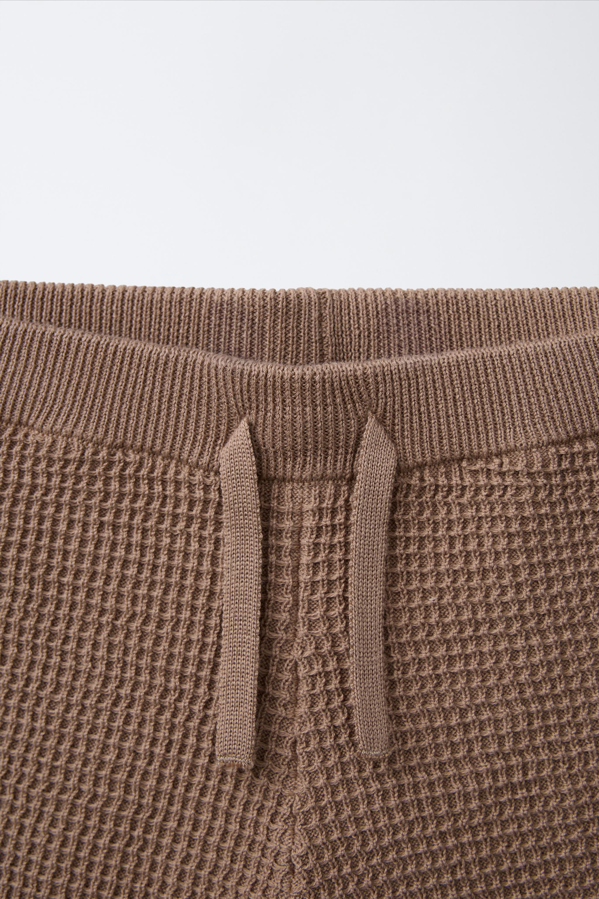 KNIT SHORTS - Brown | ZARA United States