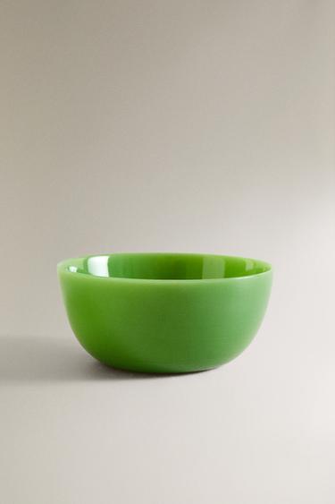 GLASS BOWL - Green by Zara