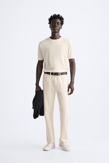 CAMISETA PUNTO - Beige claro de Zara - Imagen 0
