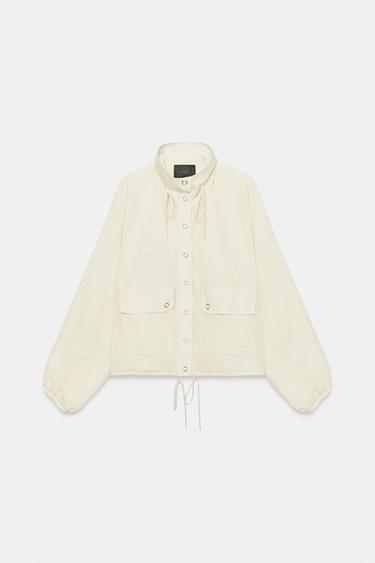 CHAQUETA NYLON BOLSILLOS - Beige de Zara