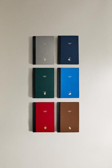 Zara CONTINENTS TRAVEL JOURNALS SET (SET OF 6) - Multicolored