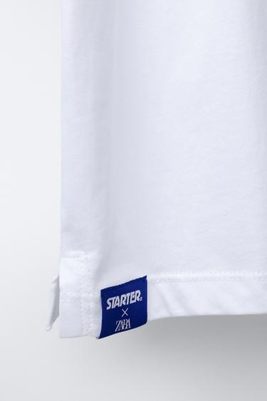 STARTER ® LABEL T-SHIRT - White by Zara - Image 3