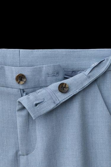 PANTALÓN TRAJE - Azul pastel de Zara