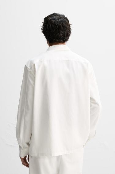SURCHEMISE LYOCELL - COTON - Blanc de Zara - Image 2