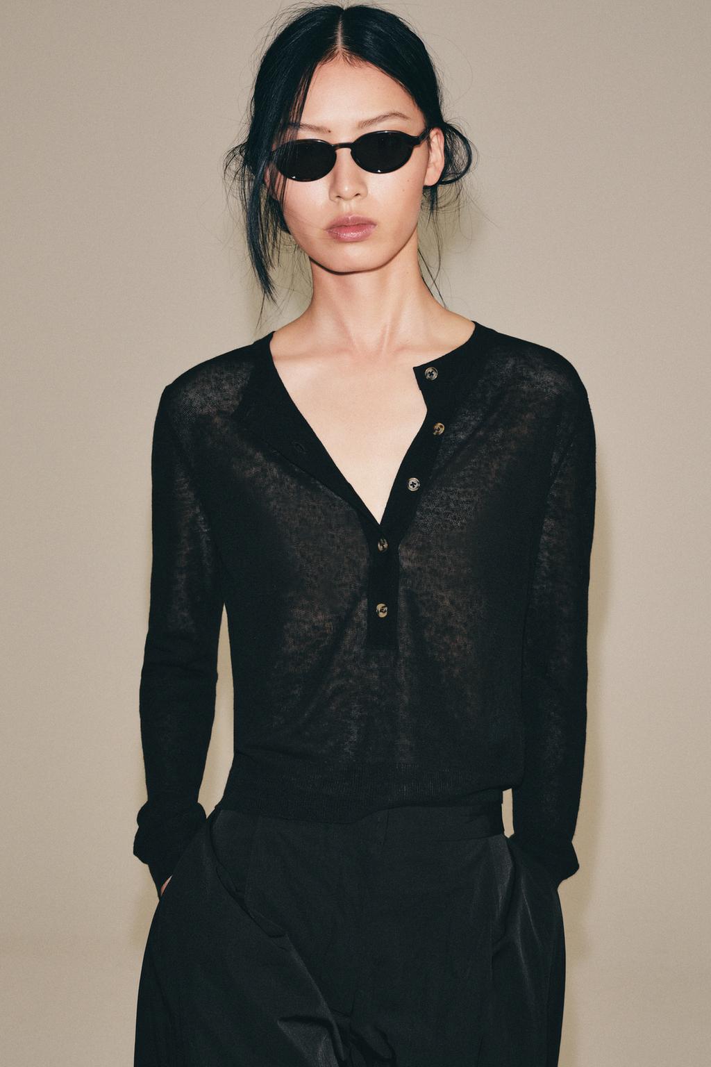 KNIT HENLEY JUMPER