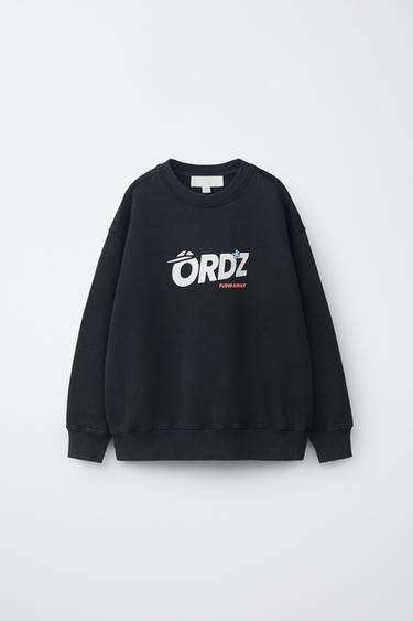 ТОЛСТОВКА С ЛОГОТИПОМ — ТЕМНЫЙ АНТРАЦИТ от Zara