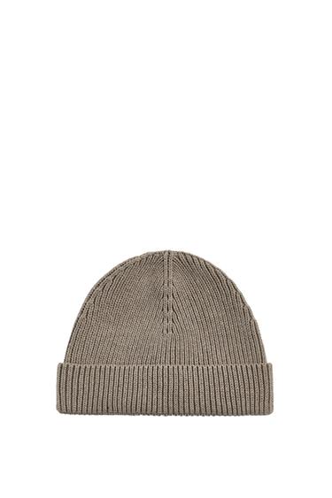 GORRO BEANIE MEZCLA ALGODÓN ORIGINS - Arena / Vigoré de Zara