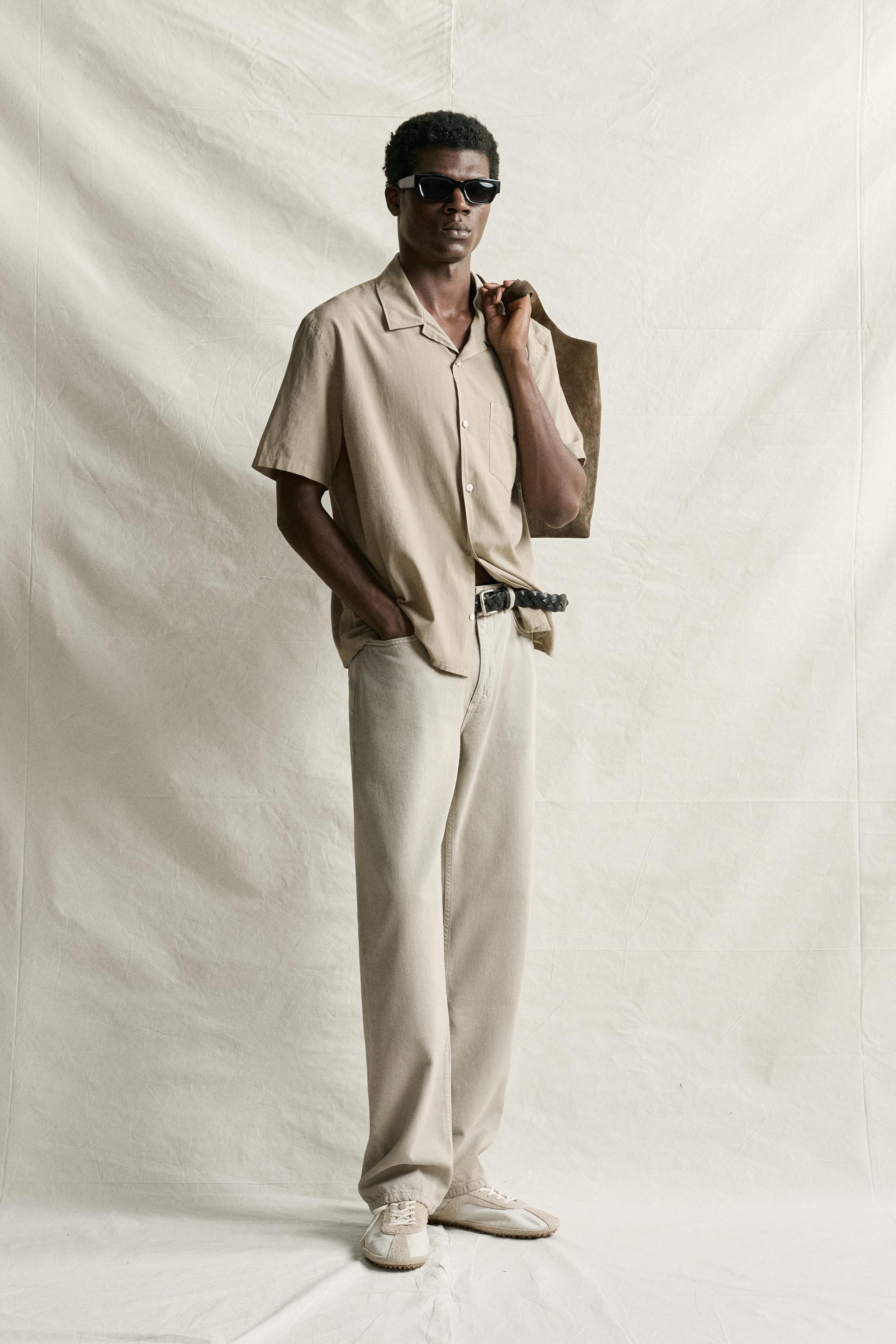 COTTON VOILE SHIRT - Taupe gray | ZARA United States