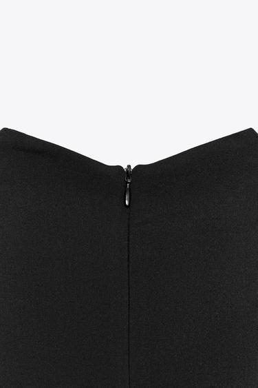 ROBE COURTE À VOLUME - Noir de Zara - Image 8