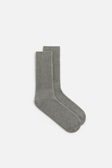 RIB SOCKS - Grey marl by Zara - Image 3