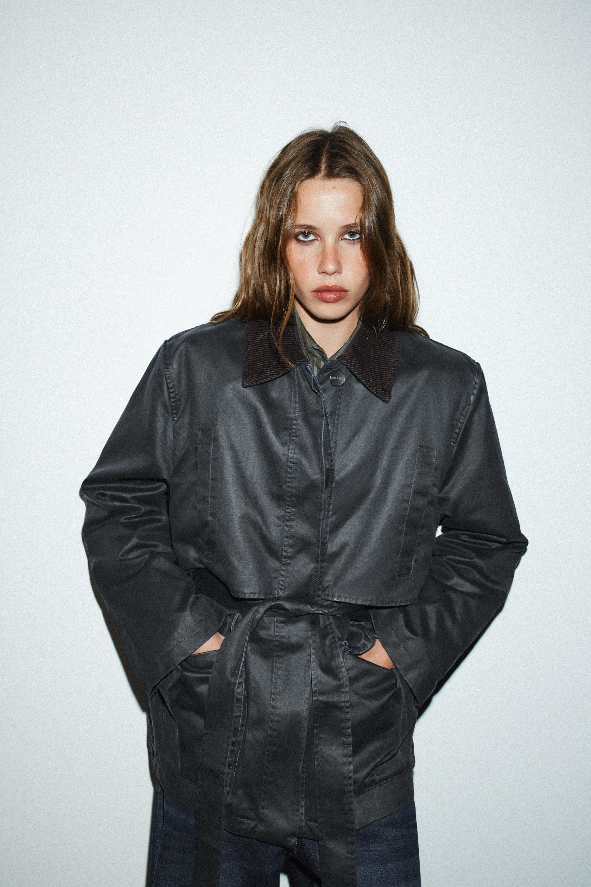 PARKA ENDUITE COL VELOURS